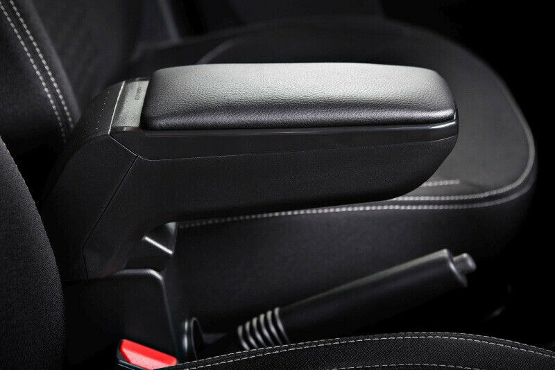 LP Trade Reposabrazos Central Ibiza 3 III 6L | Accesorio De Consola De Almacenamiento Y Reposabrazos Con Compartimento Organizador | Pieza De Repuesto Interior De Coche | Tela Negra